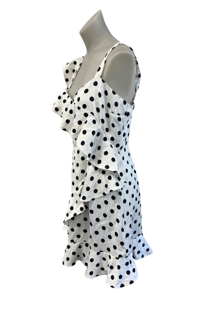 Shilla Aussie designer Polka dot mini dress, M