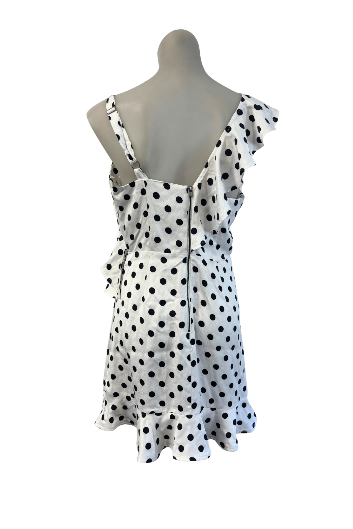 Shilla Aussie designer Polka dot mini dress, M