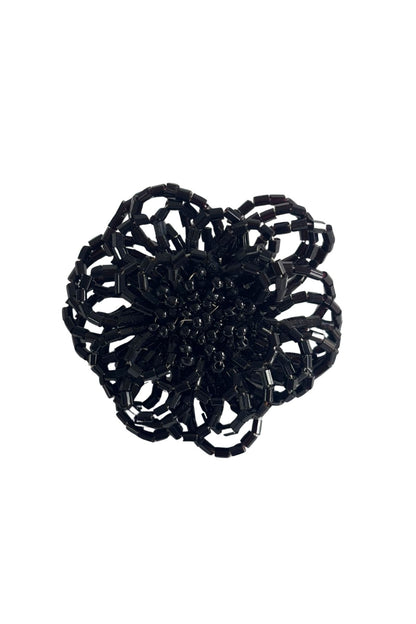 Beaded flower brooch