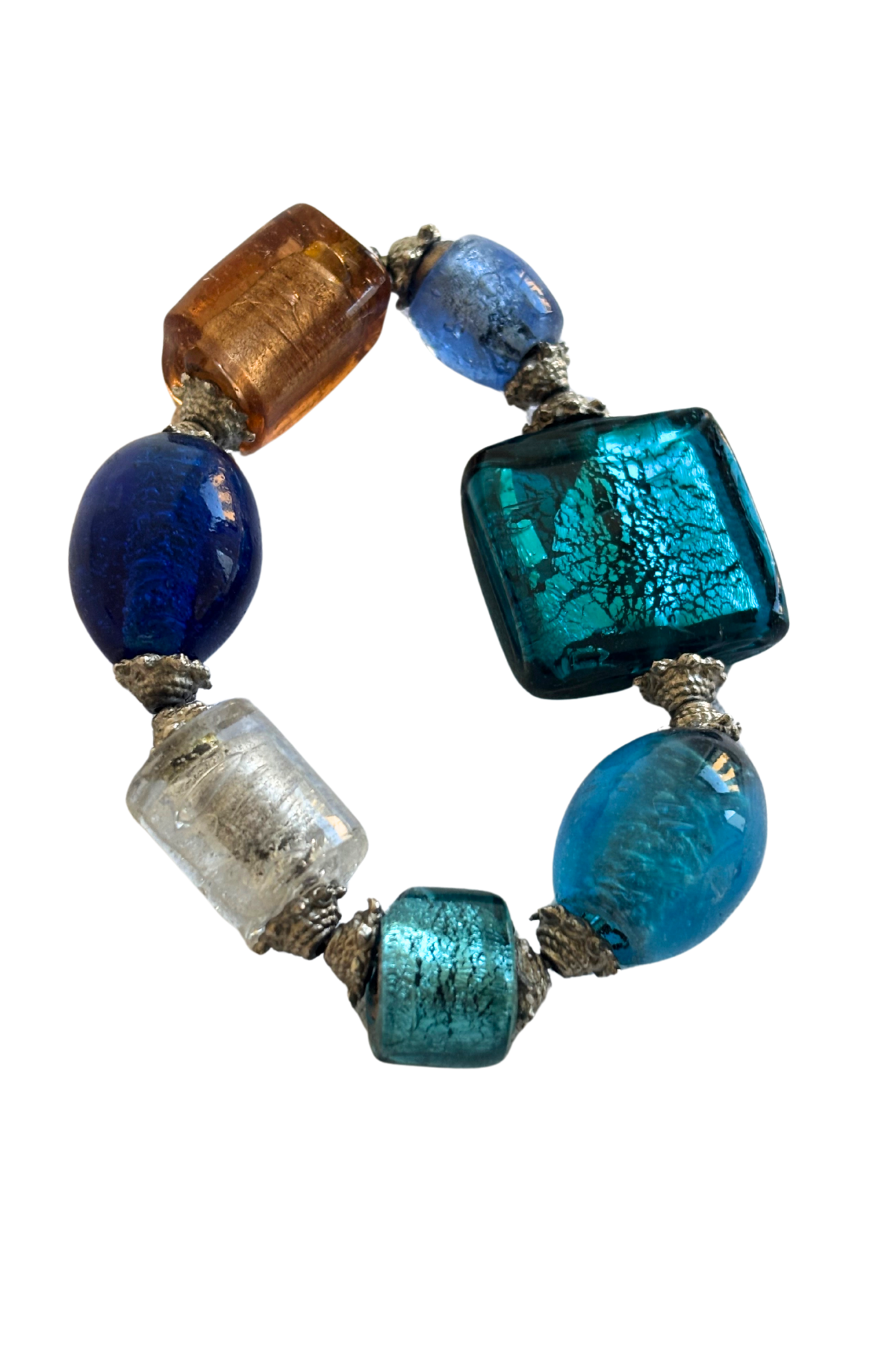 Large glass beaded bracelet