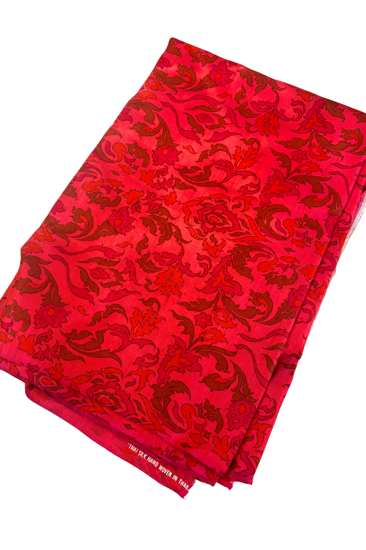 Thai silk bold leafy florals 4.5m