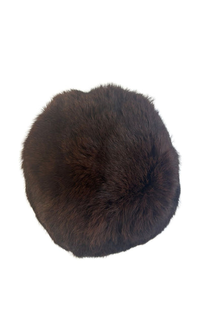 Genuine fur beanie