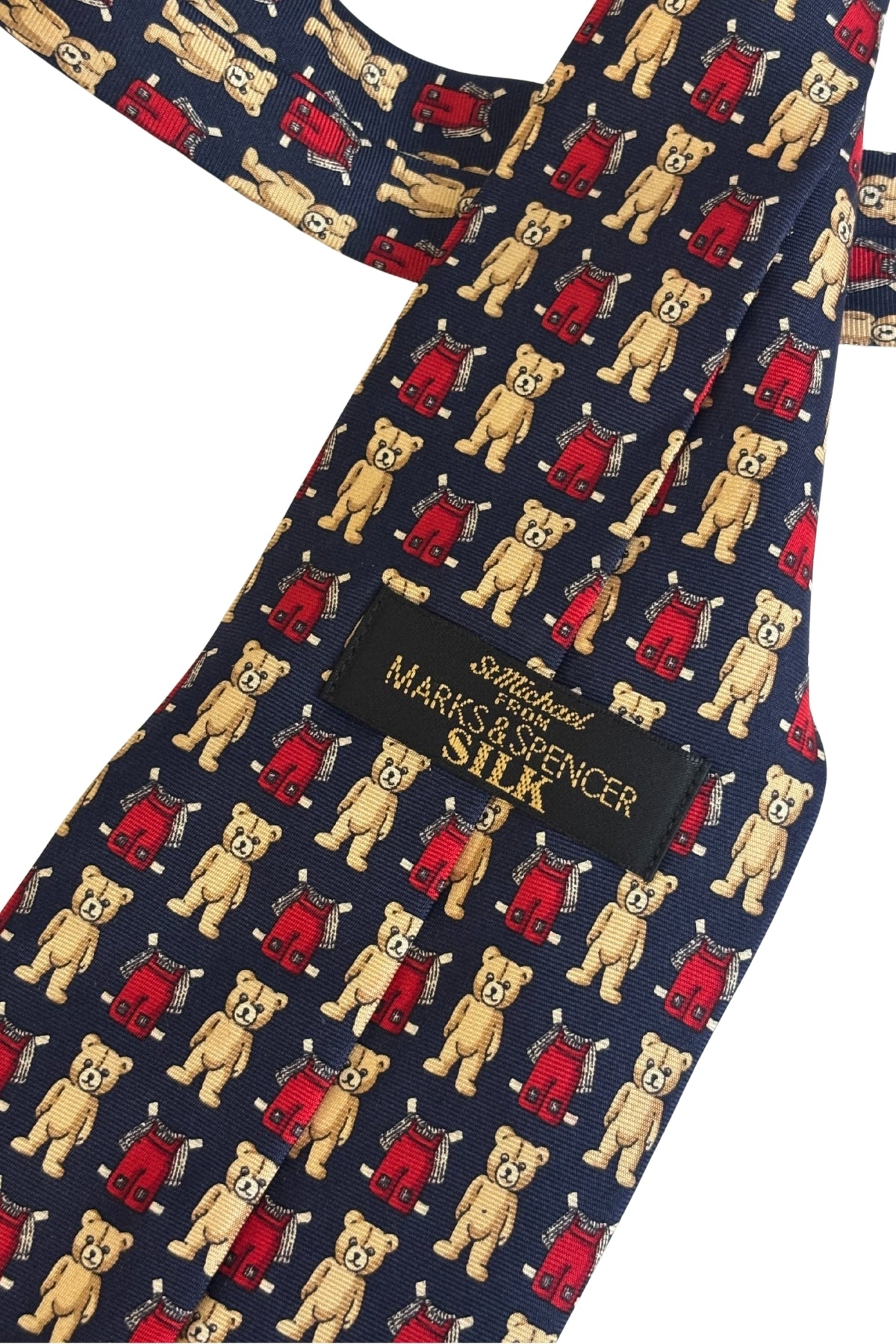 St Michael from Marks + Spencer silk teddy bear tie