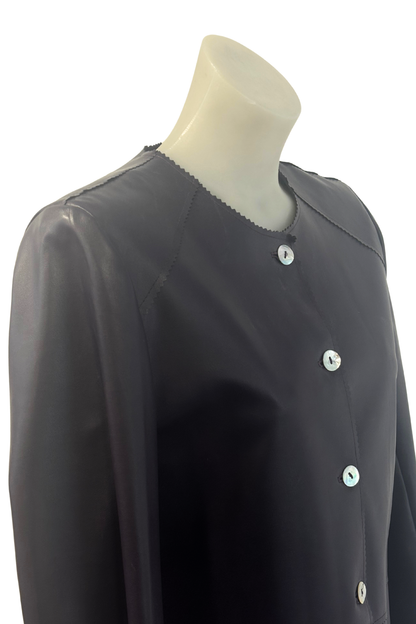 Ole vintage PU leather jacket, L