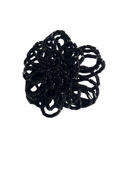 Beaded flower brooch