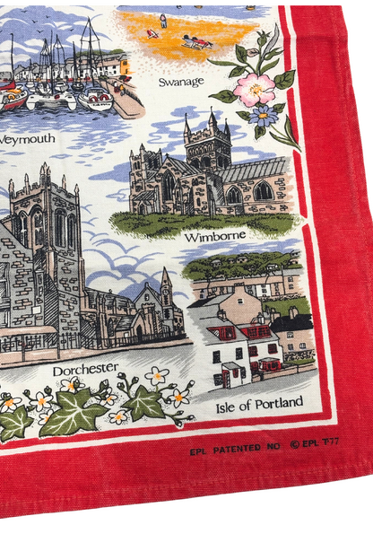 Around Dorset souvenir tea towel