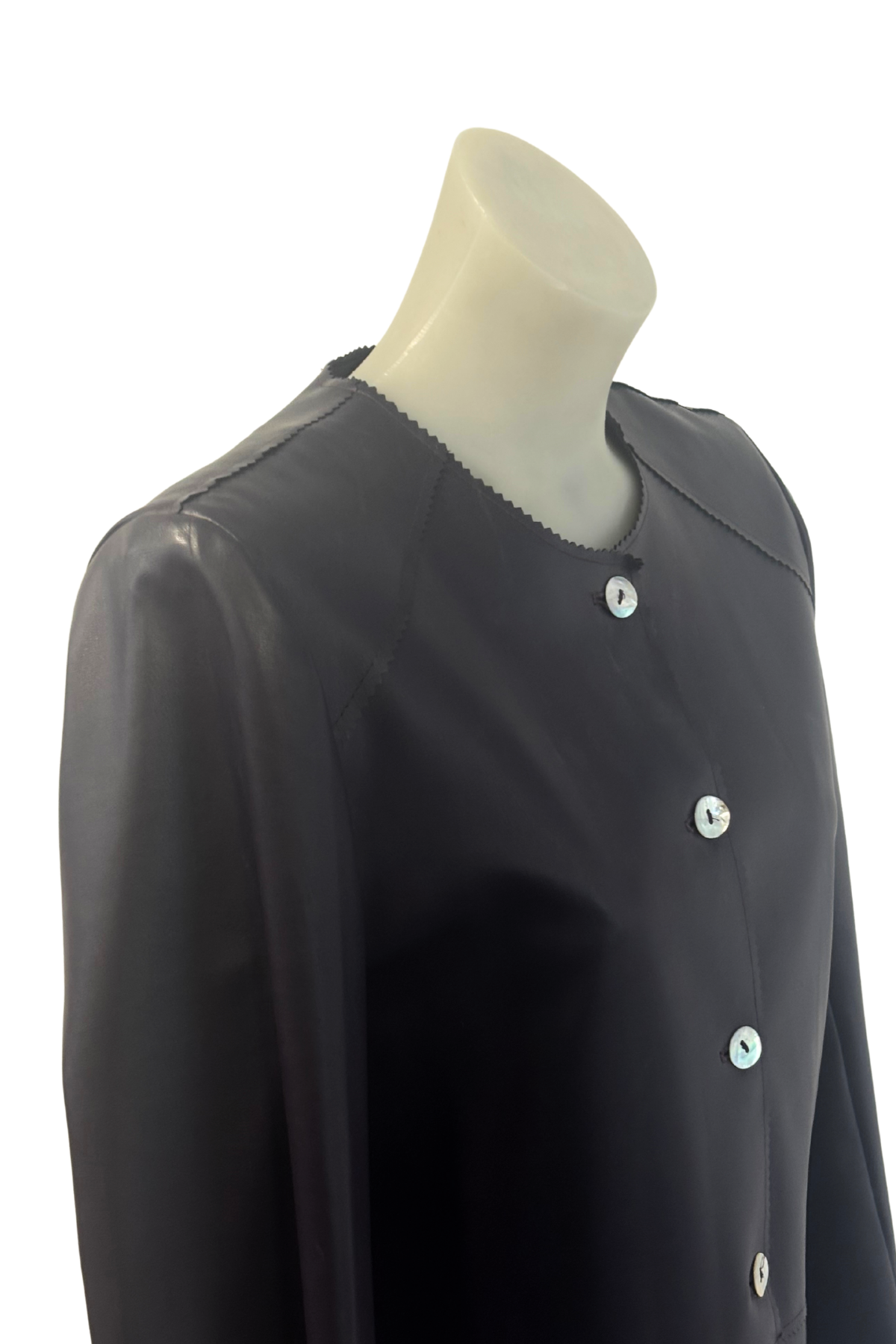 Ole vintage PU leather jacket, L