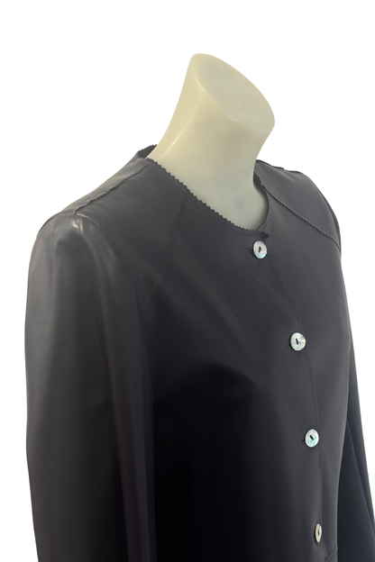 Ole vintage PU leather jacket, L