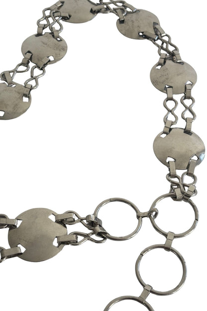 Y2K Metal circles belt