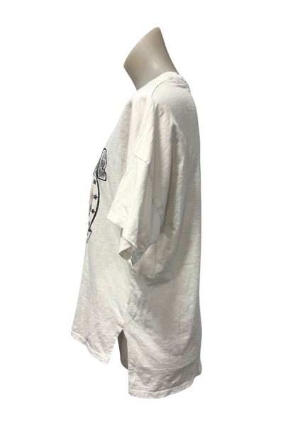 Decjuba Sauvage black leopard graphic tee, XS