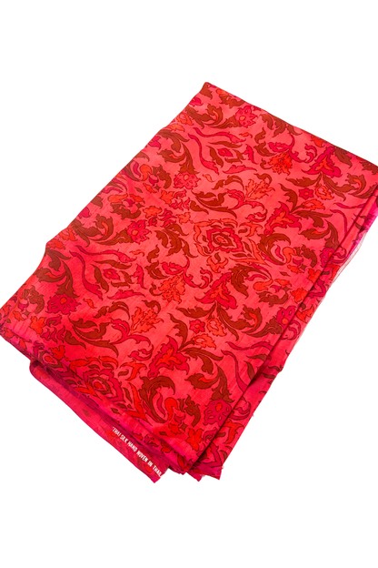 Thai silk bold leafy florals 4.5m