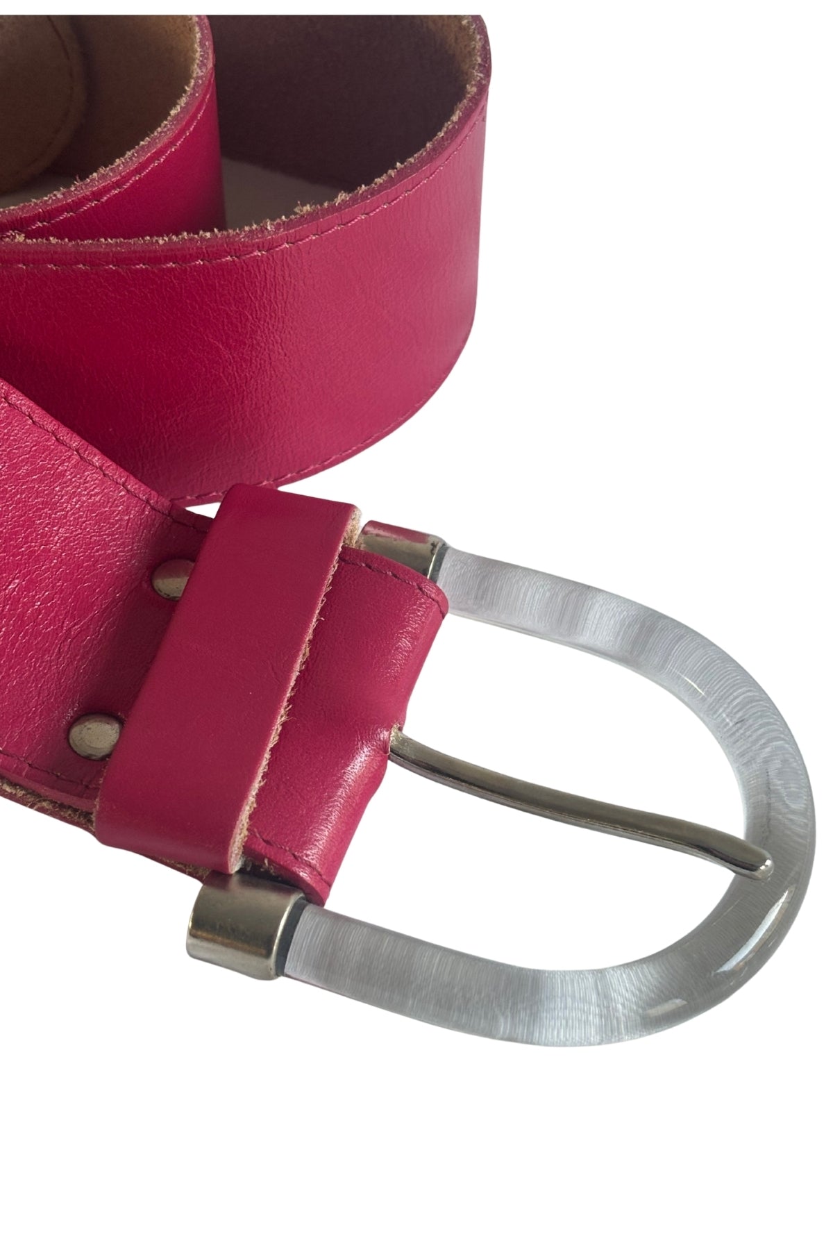 Vintage bold fuchsia belt