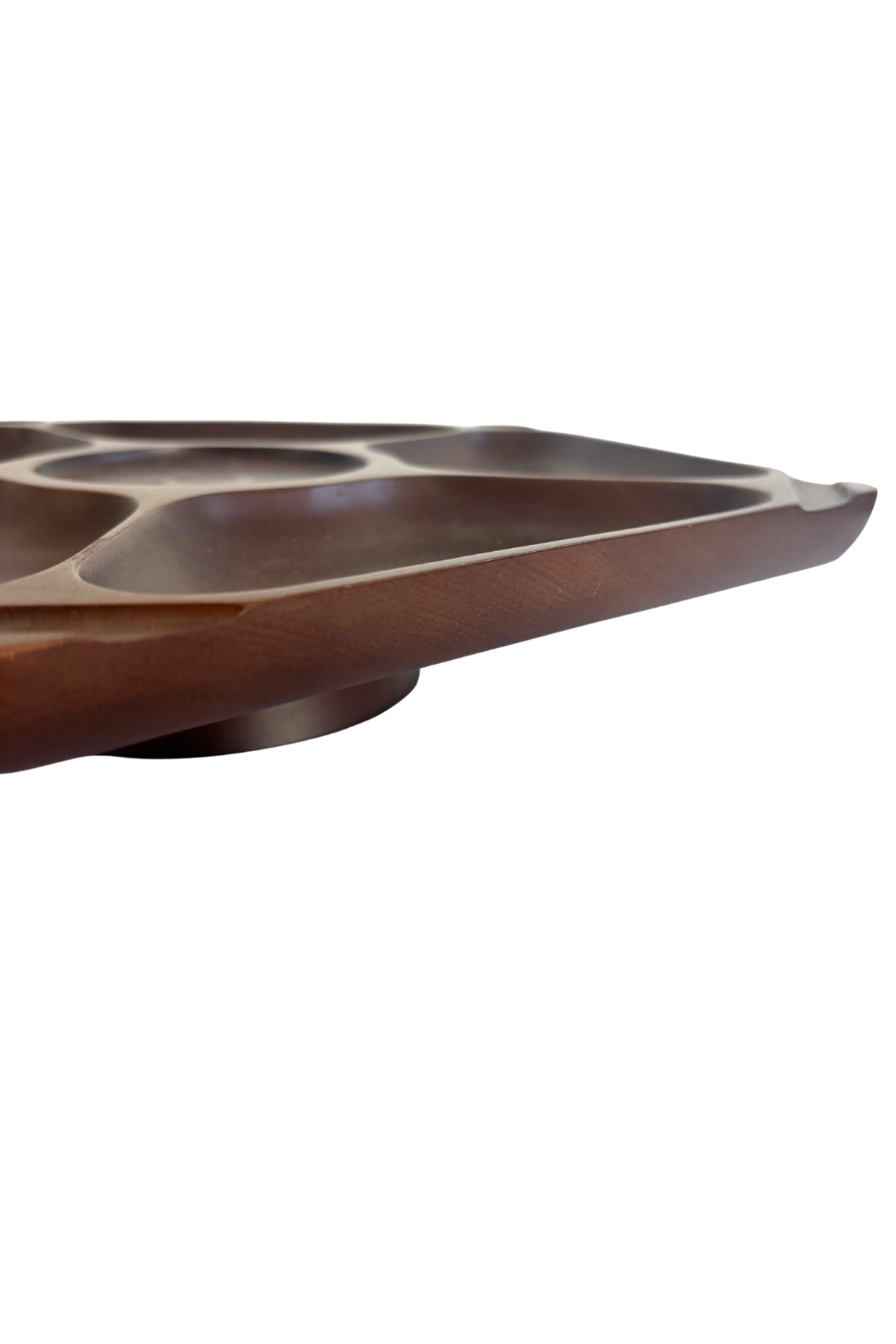 Lazy Susan wooden divider food platter