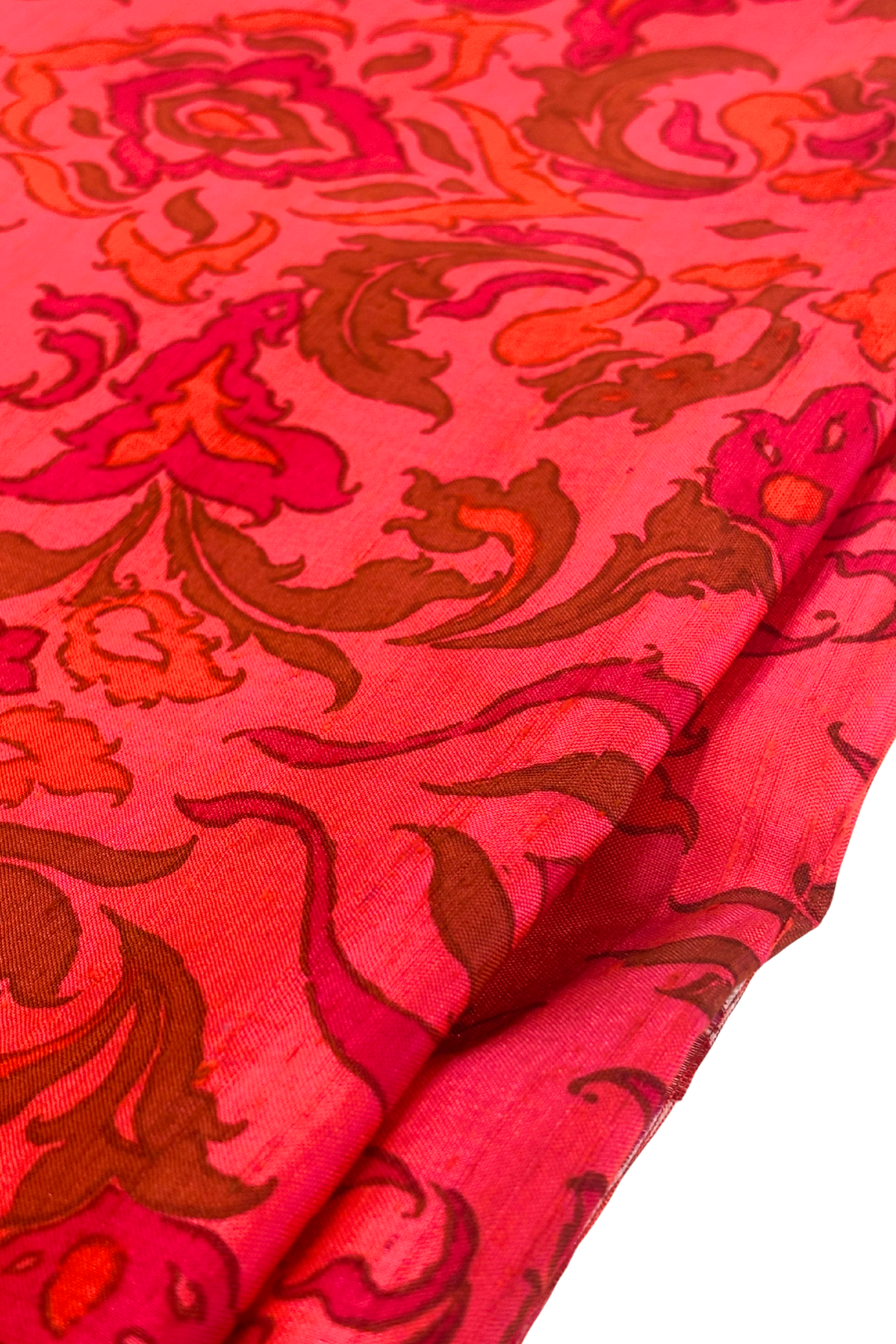 Thai silk bold leafy florals 4.5m