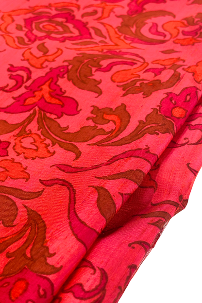 Thai silk bold leafy florals 4.5m