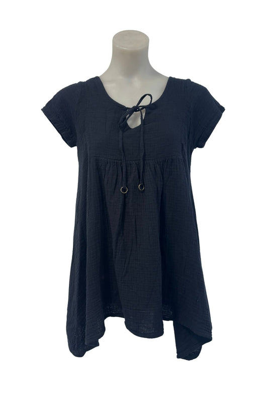 Flowy peplum blouse, M