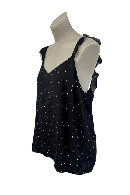 SASS polka dot frilly tank top, 14