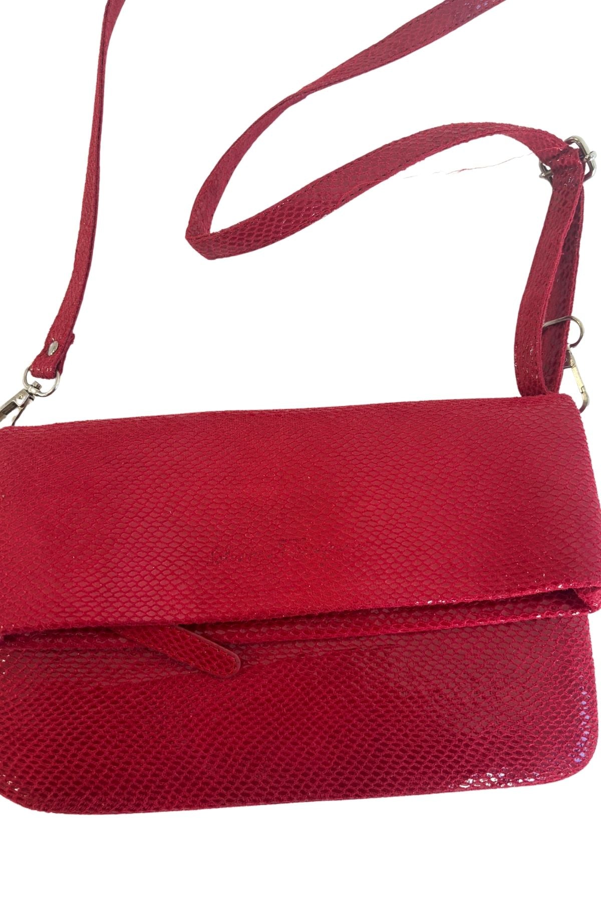 Vintage Salvatore Ferragamo cherry red cross body bag