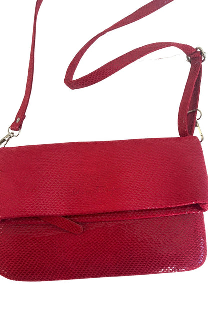 Vintage Salvatore Ferragamo cherry red cross body bag