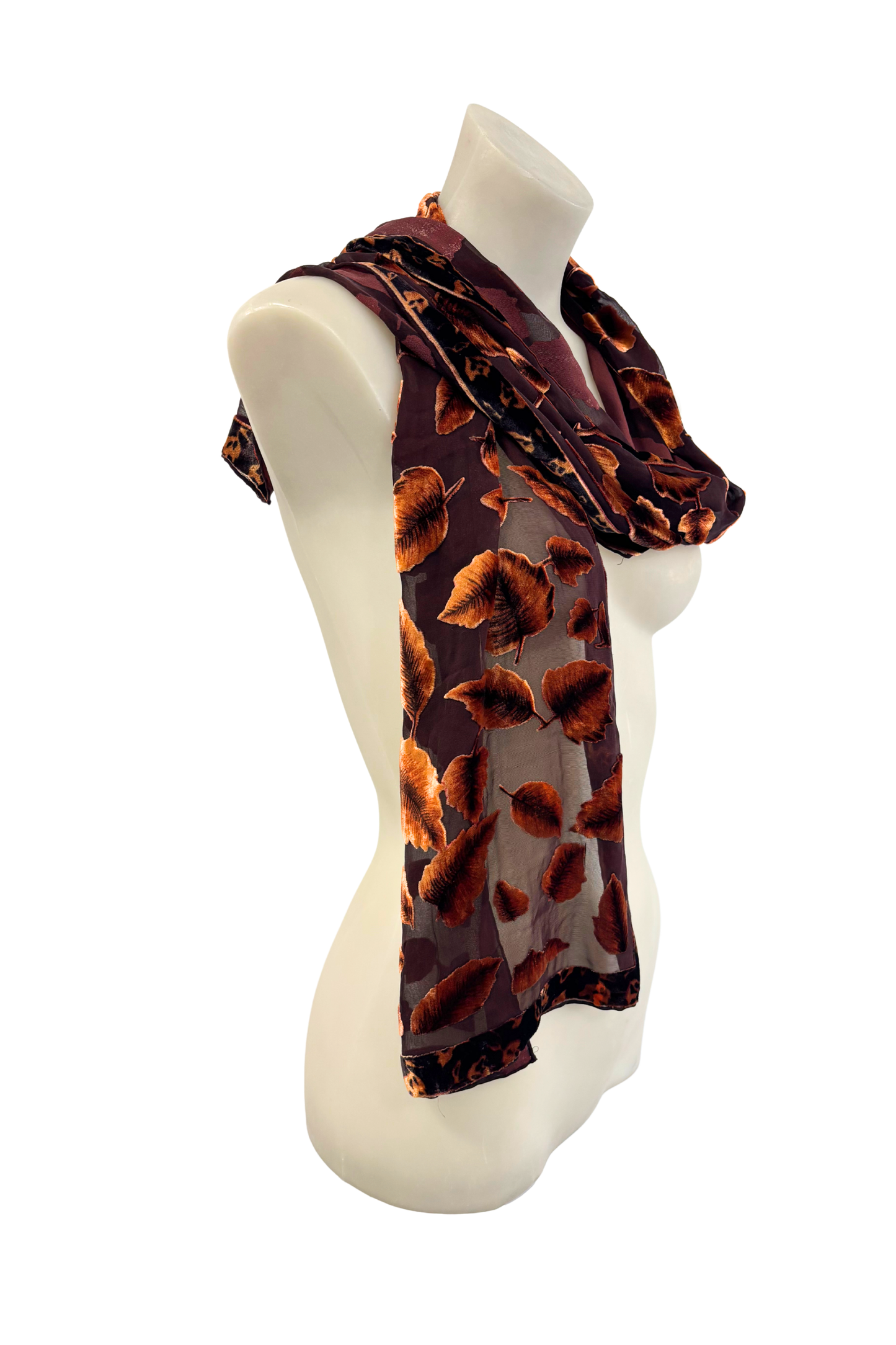 Autumn leaves scarf