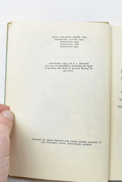 Vintage 1940's "Mary Poppins Opens the Door" by P. L. Travers