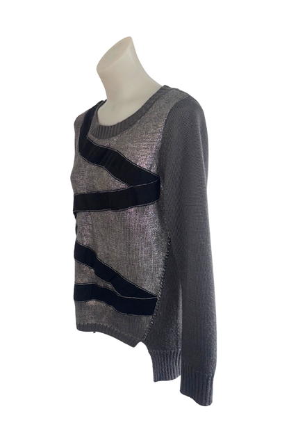 Fate sparkly silver knit jumper, 12