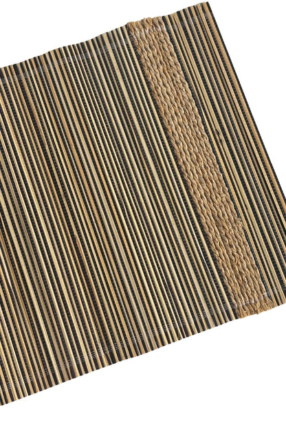 Wooden place mats + table runner