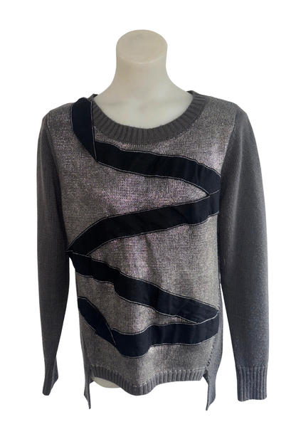 Fate sparkly silver knit jumper, 12