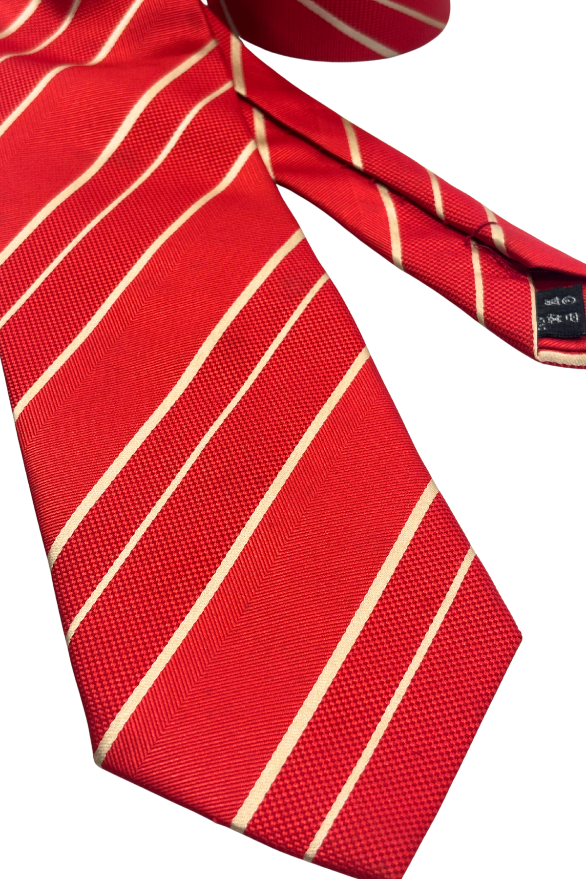 Bellini Firenze Italian made red striped tie