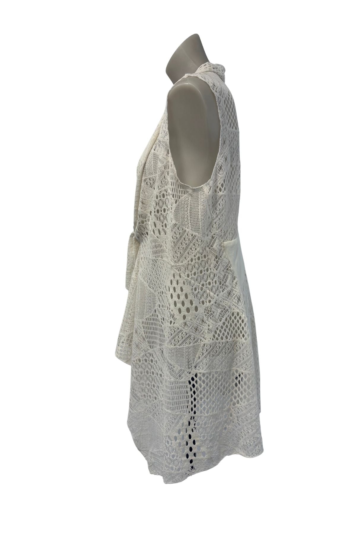 Faye Brown crochet lace vest cover up, 12