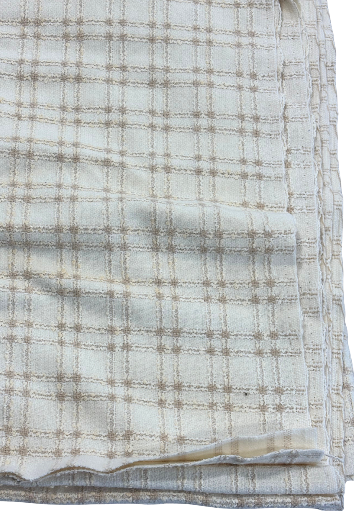 Vintage wool tweed fabric