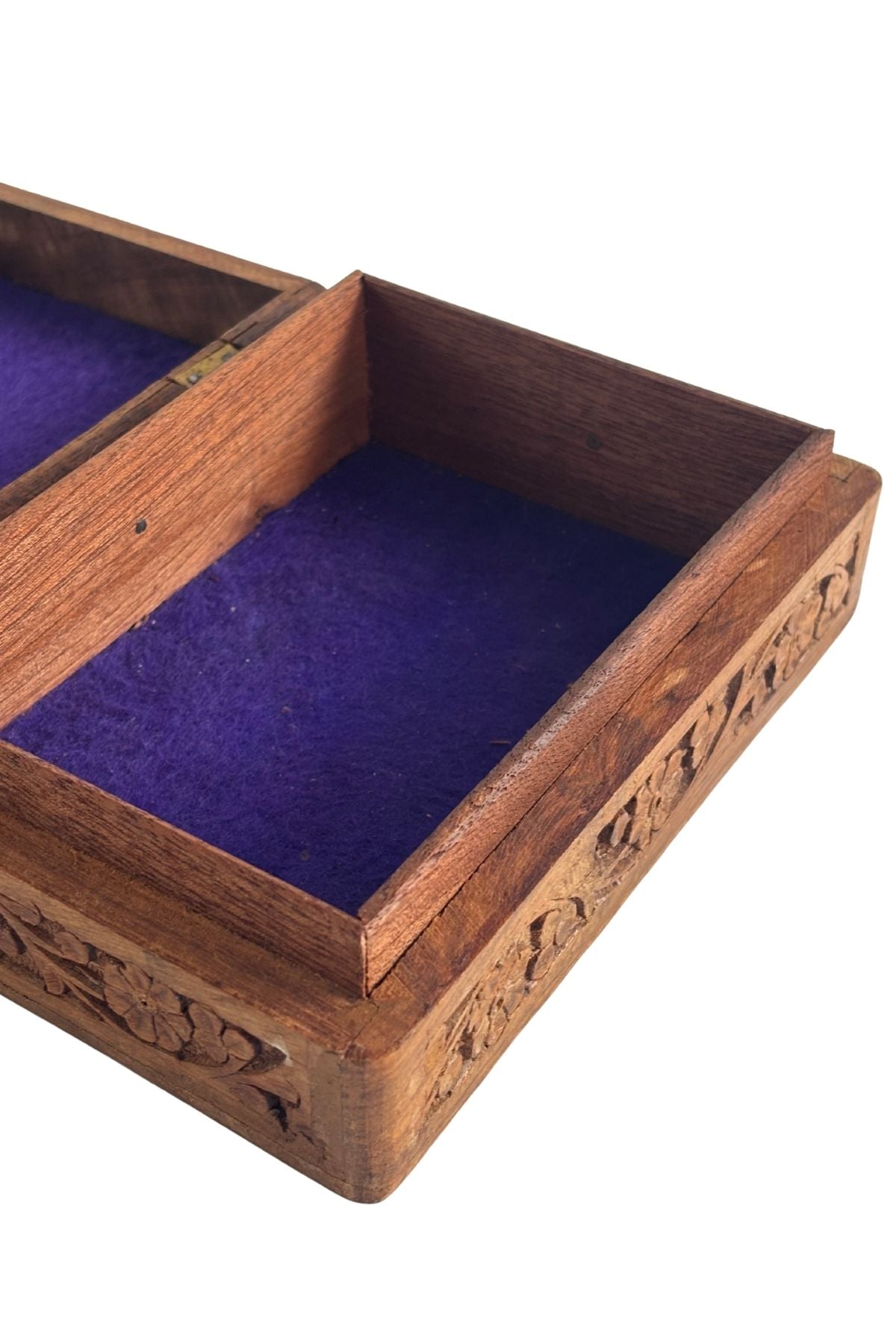 Large wooden trinket box