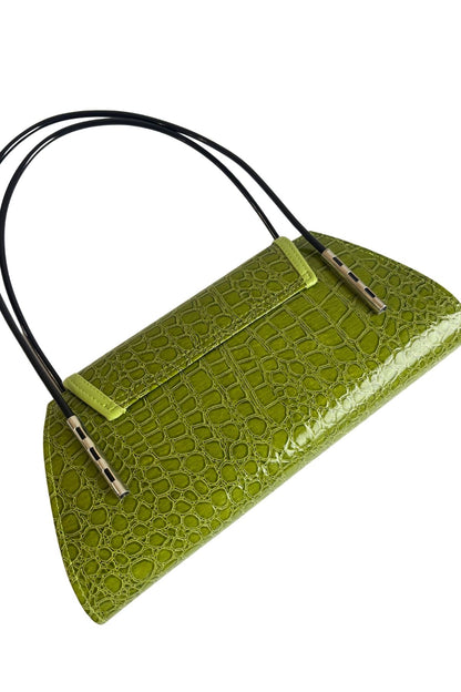 Green art deco bag