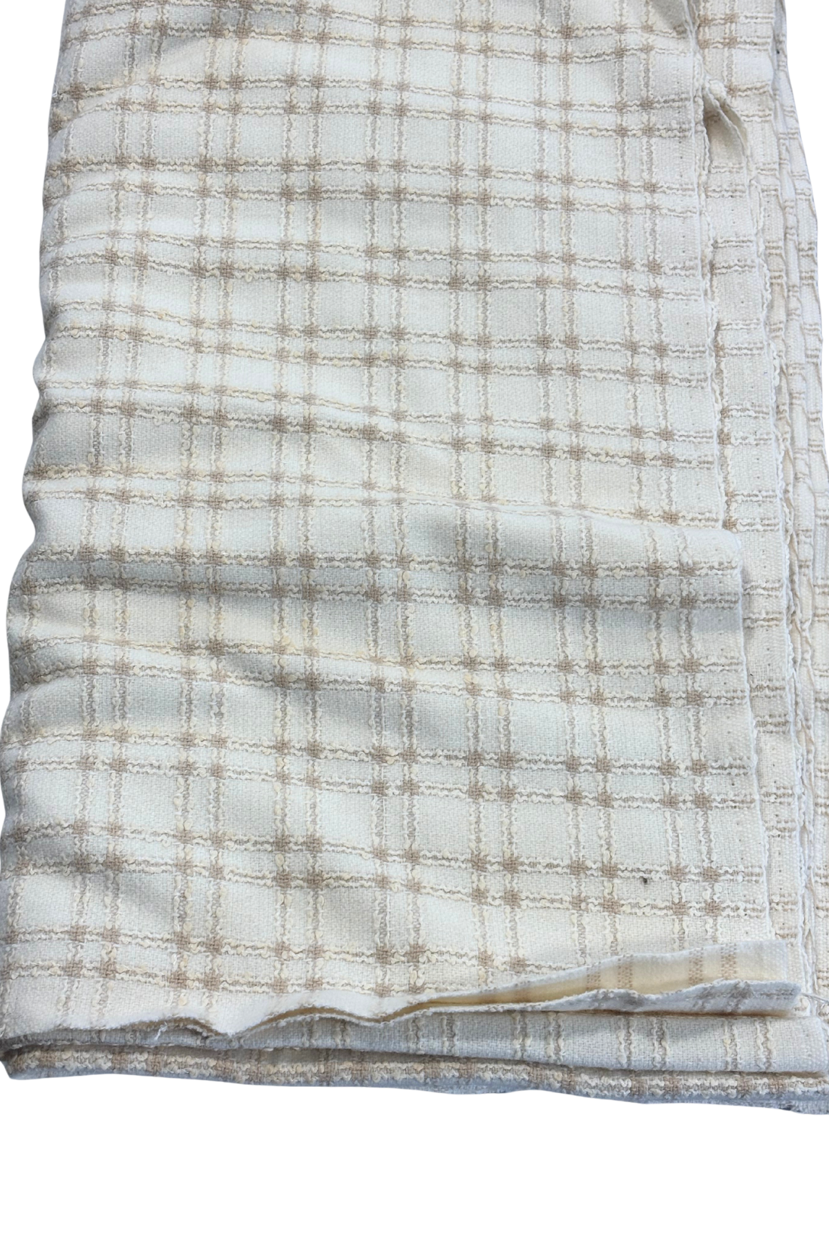 Vintage wool tweed fabric