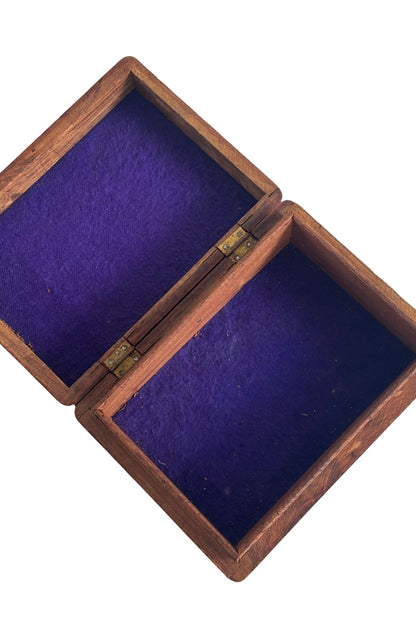 Large wooden trinket box