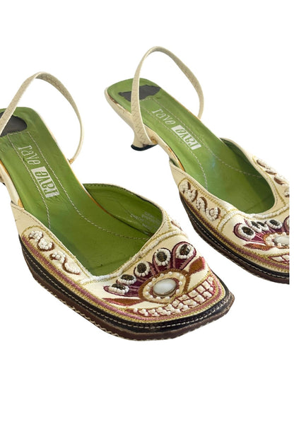 RAVE beaded kitten heels, 7