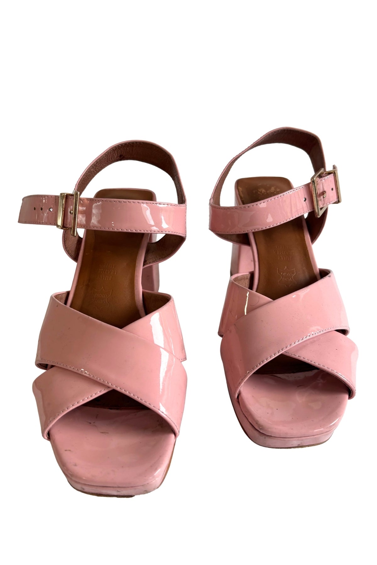 Mi Piaci chunky bubble gum pink heels, 38