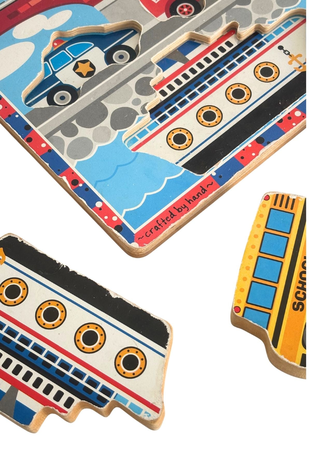 Melissa + Doug vehicles chunky puzzle