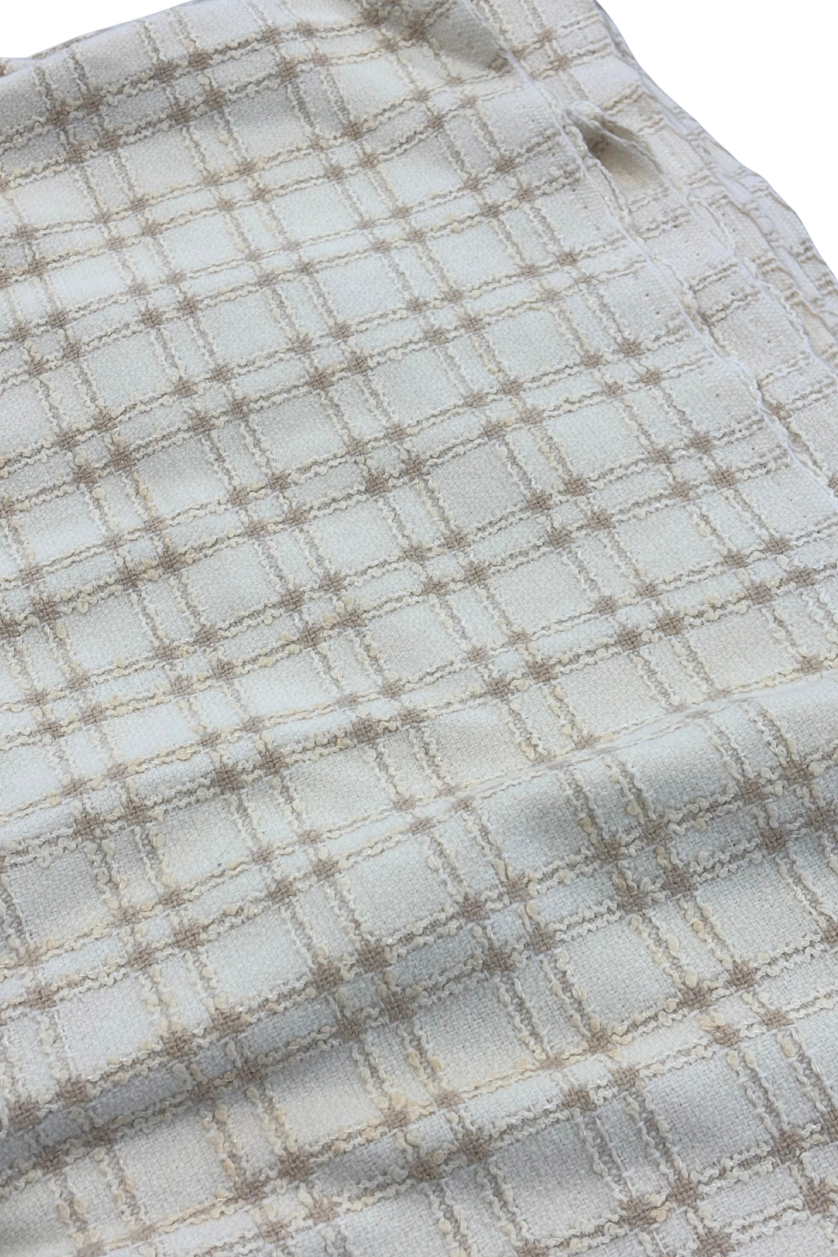 Vintage wool tweed fabric