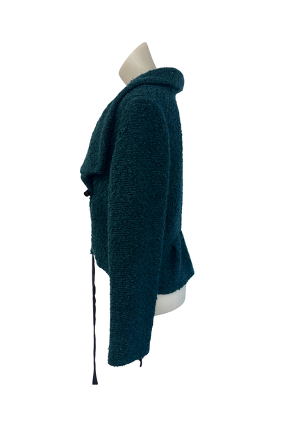 Wool blend wrap jacket, M