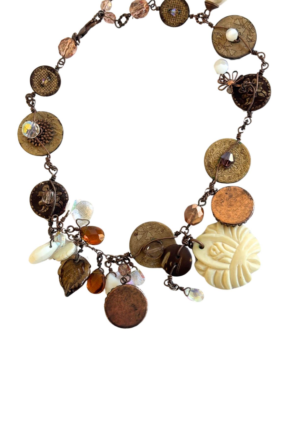 Eclectic charm necklace