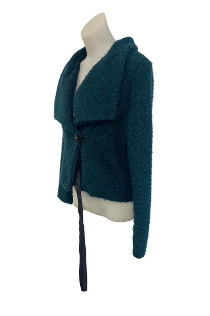 Wool blend wrap jacket, M