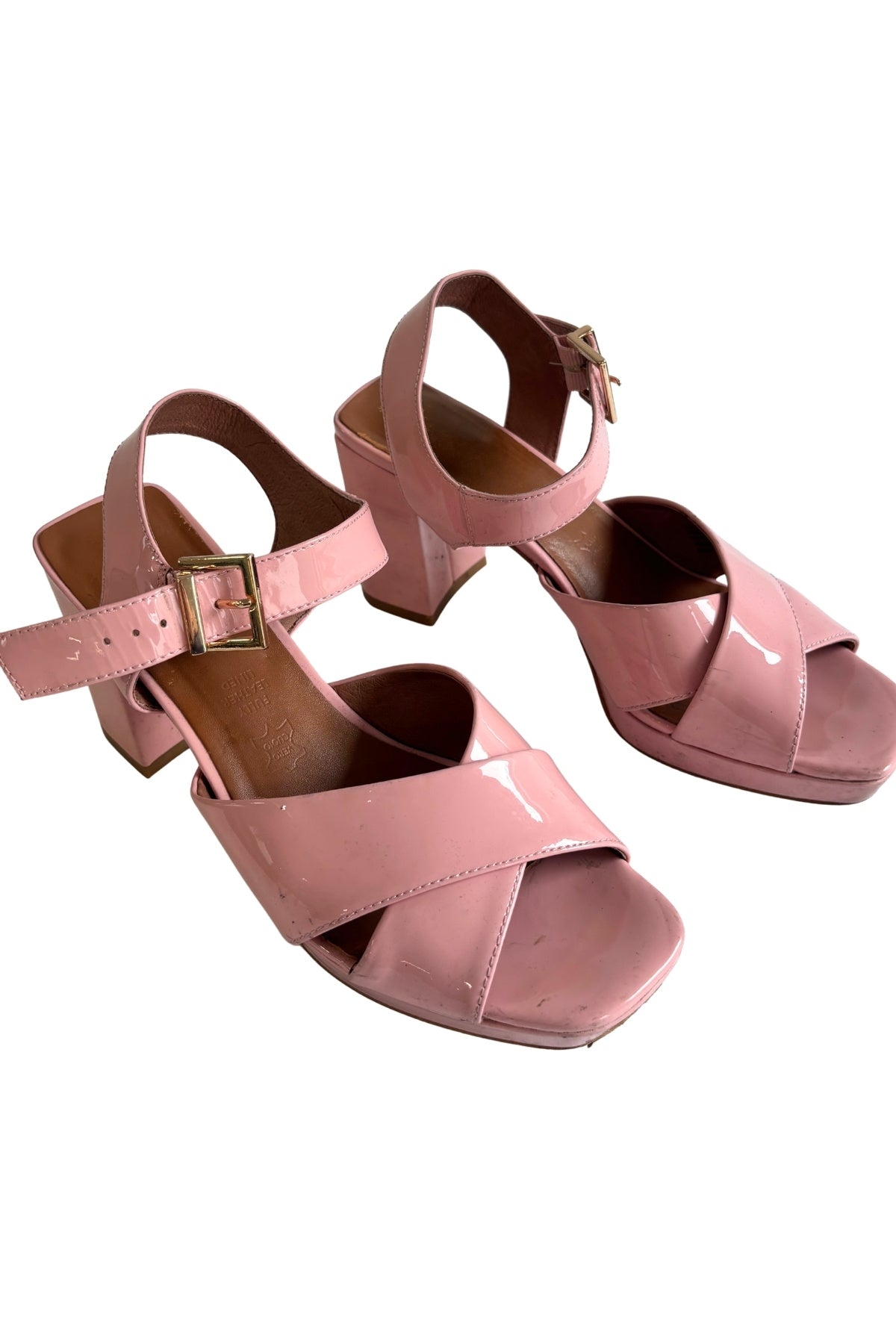 Mi Piaci chunky bubble gum pink heels, 38