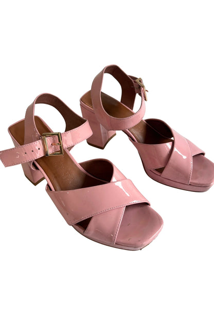 Mi Piaci chunky bubble gum pink heels, 38