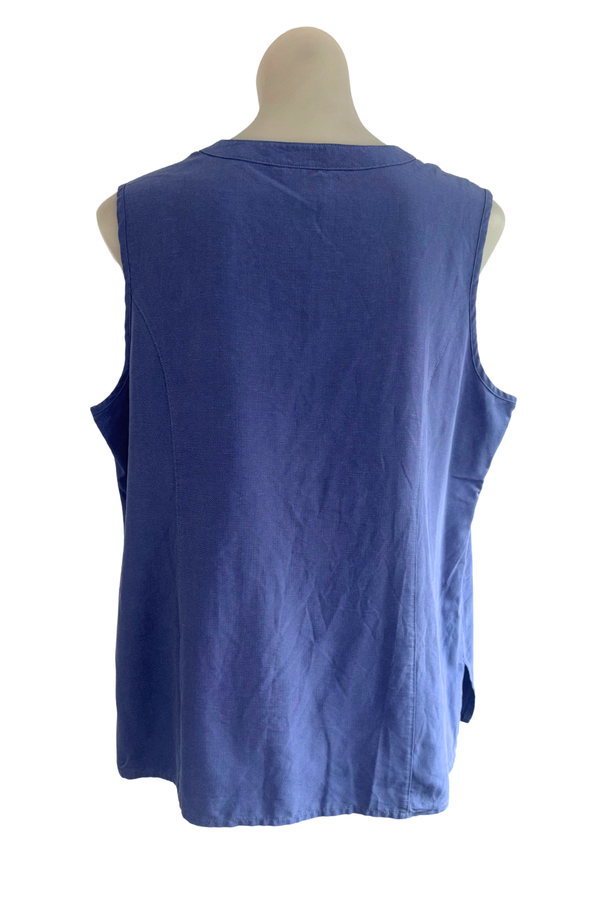 Newport For the 5'2 NZ made button up sleeveless blouse, 16