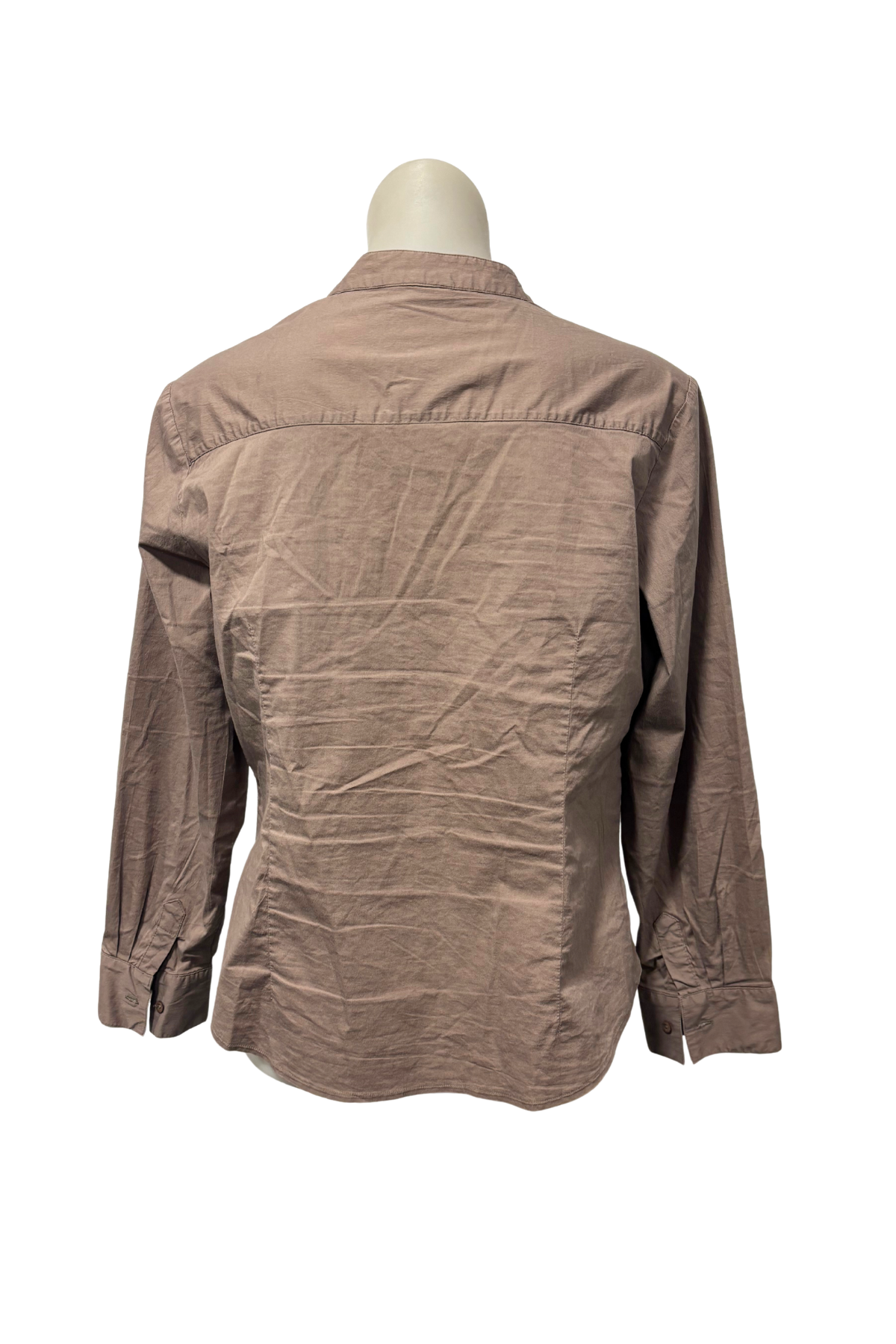 Natalie N brown button up blouse, 16