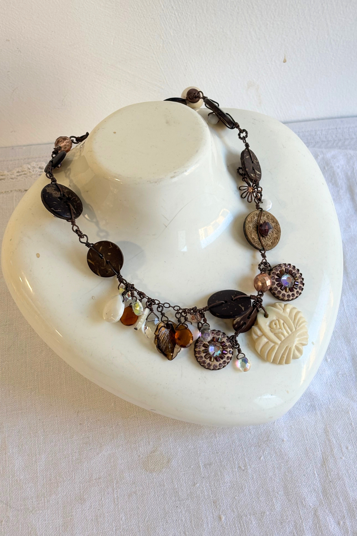 Eclectic charm necklace