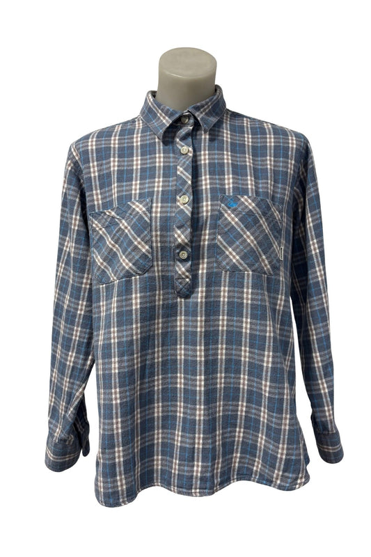 SWANNDRI NZ plaid 1/4 button shirt, 12