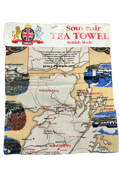 British made souvenir tea towel NWT