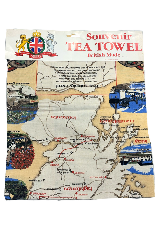 British made souvenir tea towel NWT